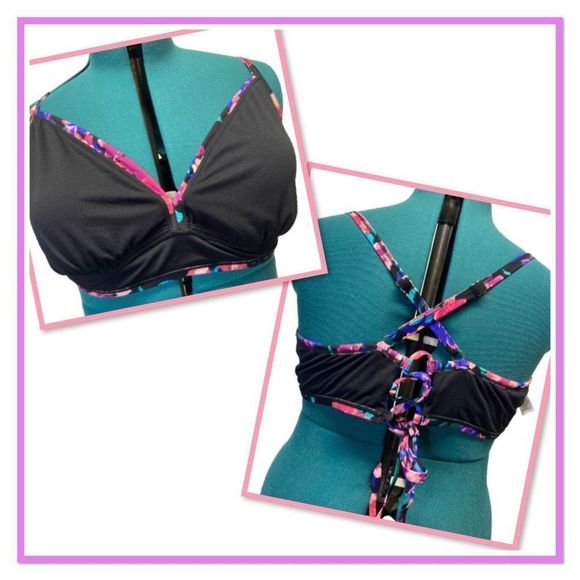 Time & Tru Size 3X Wide Strap V Wire Bikini Top - Picture 10 of 13